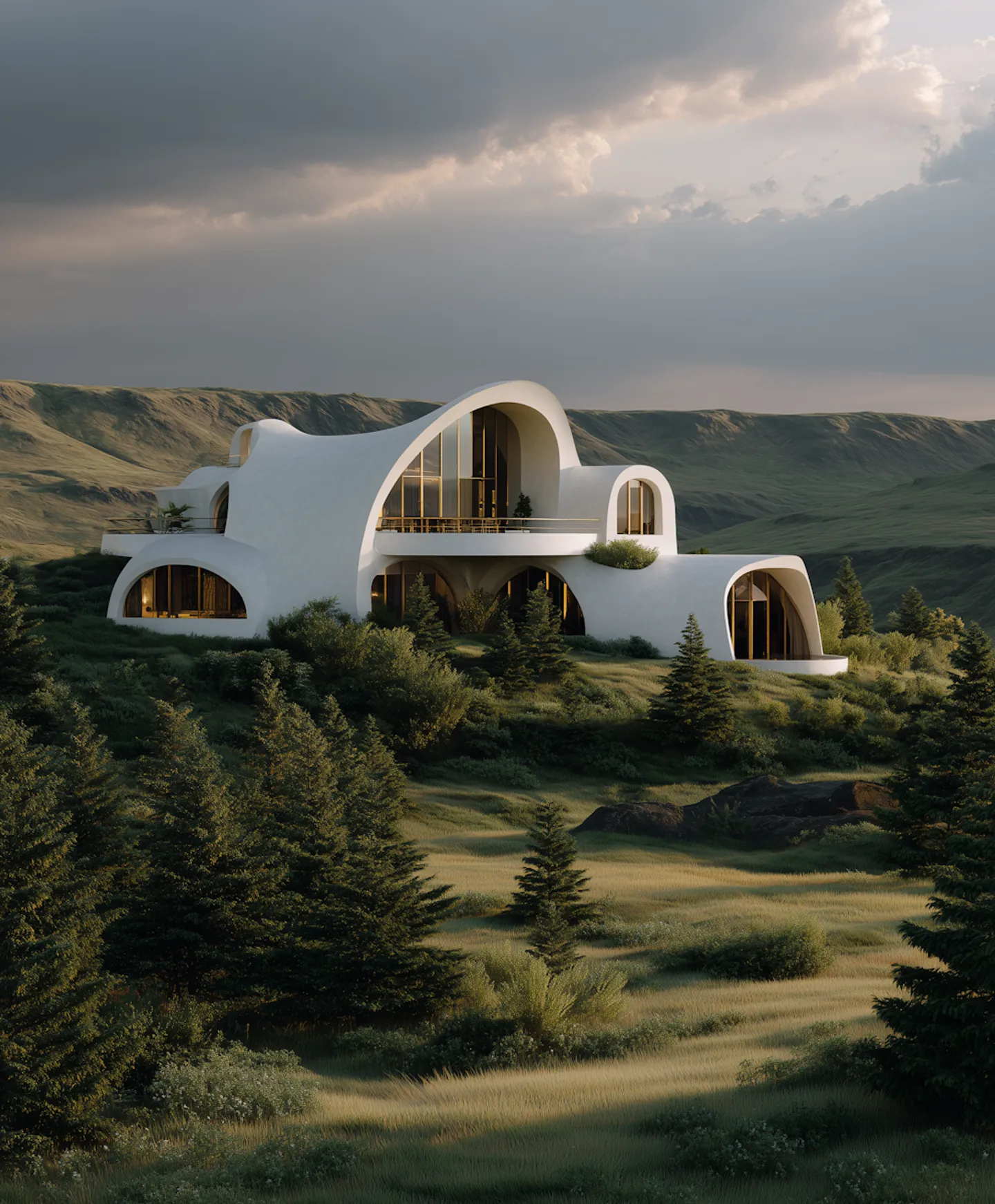 Solar panels integrated in interior design